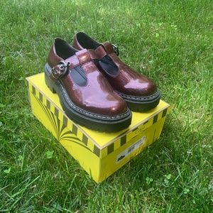 Emelia Mary Jane Burgundy Size 8